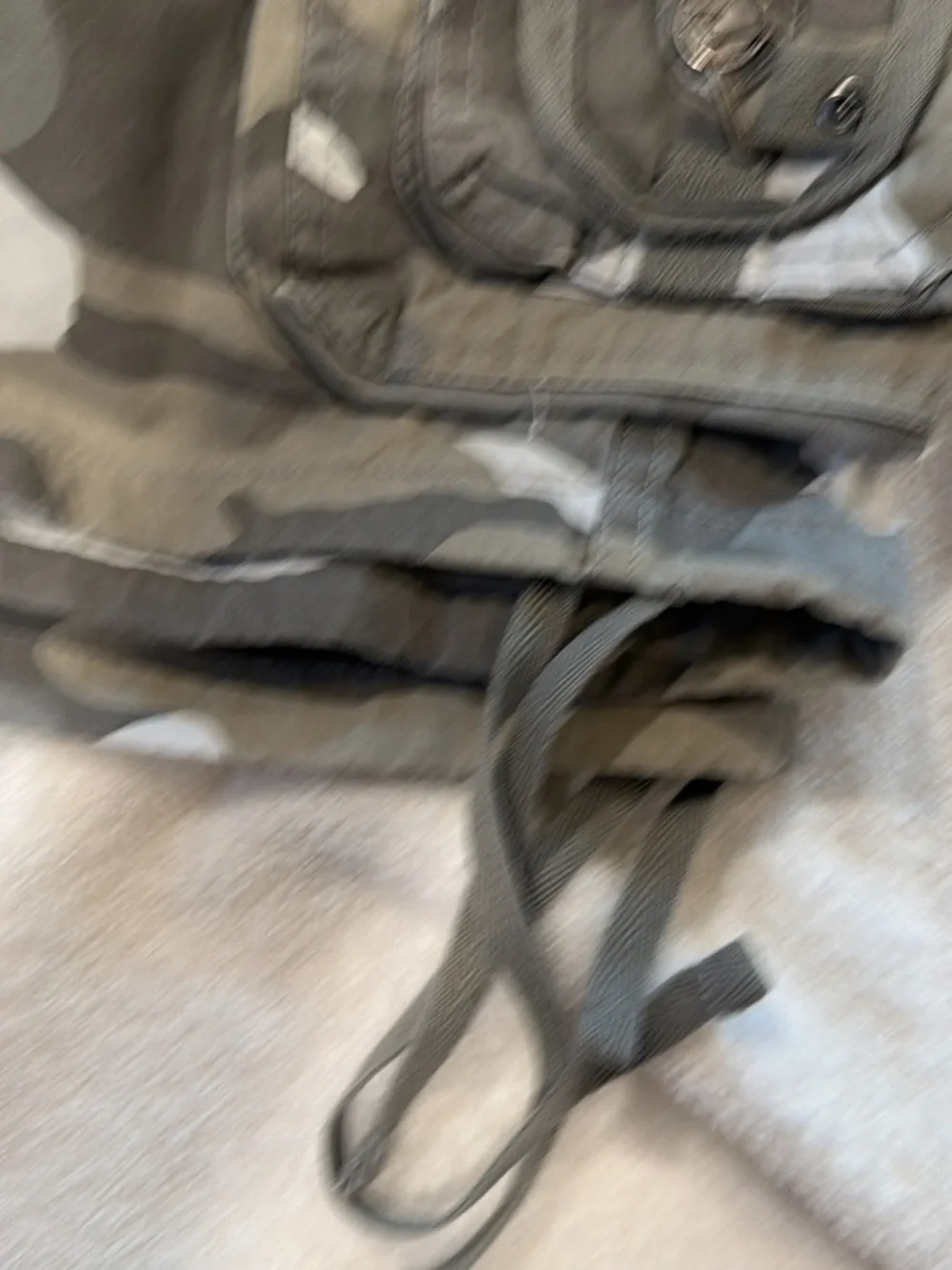 Men's Camo Cargo Shorts - Gray/White